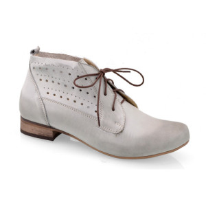 kremowe botki damskie